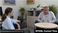 Томаш Пояр дает интервью телеканалу Настоящее Время