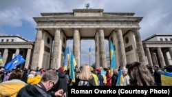 Митинг в поддержку Украины в Берлине