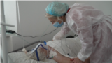 Ukraine - record numbers of COVID-19 - patients at hospital in Kharkiv region - screen grab from UNICEF Ukraine video