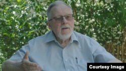 Vytautas Landsbergis, 79, former Lithuanian parliament president and leader of Soviet-era Lithuania's Sajudis independence movement, in a still from Sergei Loznitsa's Mr. Landsbergis
