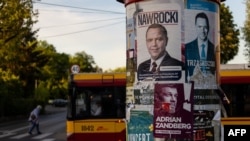 Предвыборные плакаты в Польше