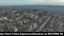 Урандыга айланган Украинанын Торецк шаары.