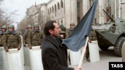 A Baku street on January 22, 1990
