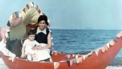 Emilia Ragimova (r) in the late 1980s