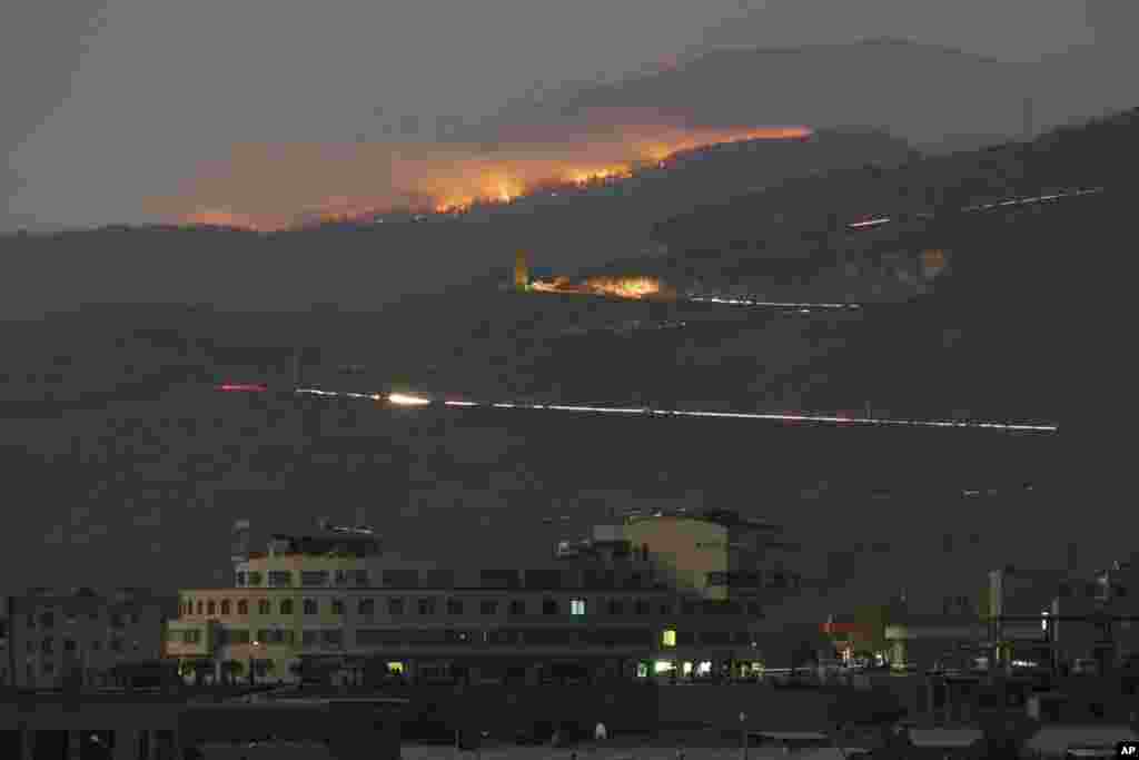 A forest burns in the mountains outside Karabakh&#39;s main town of Stepanakert (Khankendi) on October 31, 2020, after what Armenia alleged was an Azerbaijani attack with white phosphorus munitions. Azerbaijan rejected the charge as &quot;false and fake,&quot; Turkey&#39;s official Anadolu Agency reported. On November 20, 2020, the Azerbaijan National Agency for Mine Action detonated what it claimed were Armenian white phosphorus munitions in the formerly Armenian-occupied districts of Fuzuli and Jabrayli, outside of Karabakh.&nbsp;