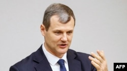 Премьер-министр Литвы Гинтаутас Палуцкас в сейме в декабре 2024 года