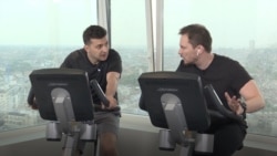 Ukraine’s President Zelenskiy: On A Bike, Talking NATO, Oligarchs, And Donbas