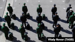 Conscripts in Russia's Kaliningrad Oblast