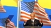 US Vice President Joe Biden addresses an audience in Kyiv, Ukraine on July 22, 2019.