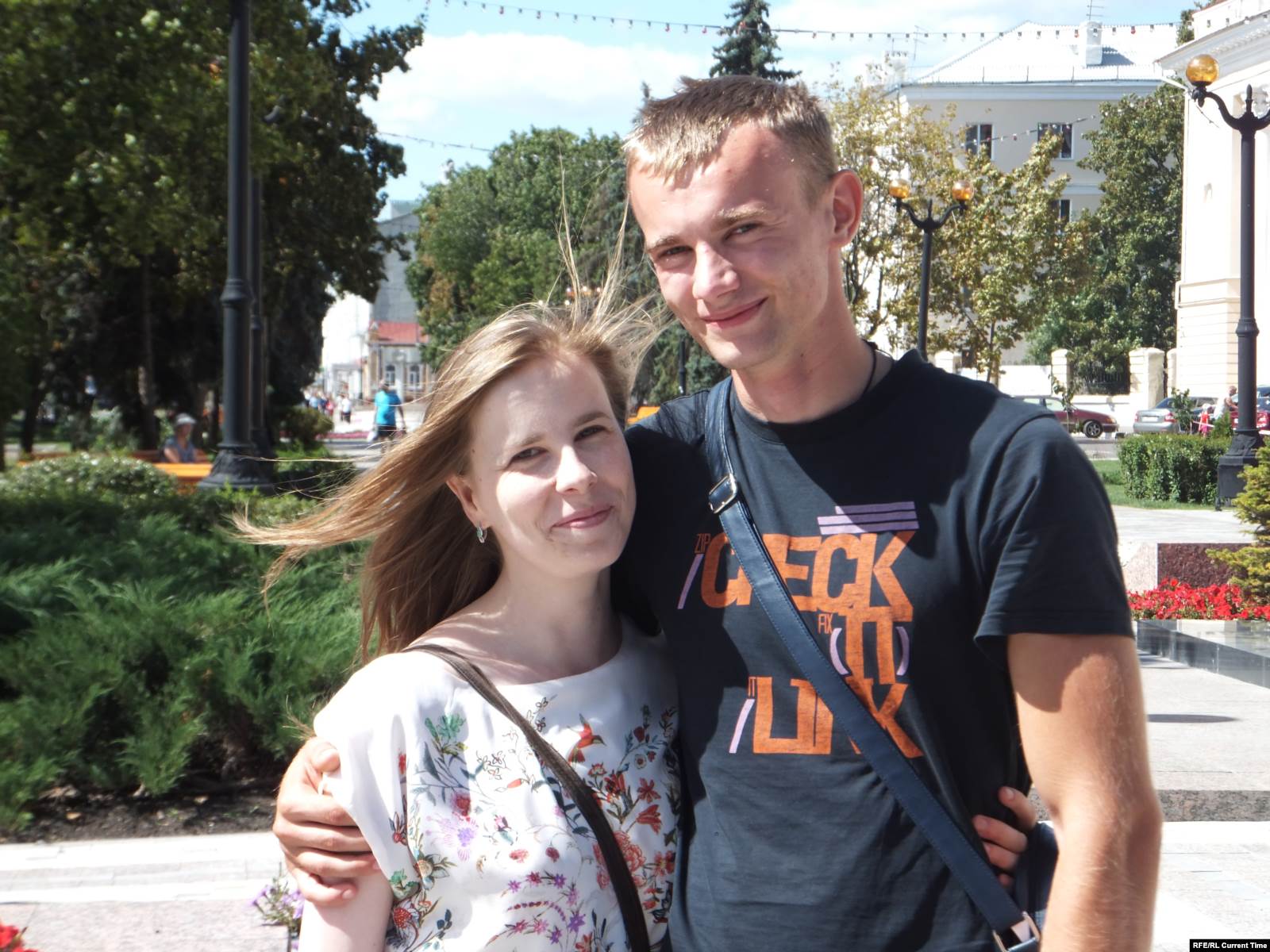 Саша с мужем. Фото: личный архив