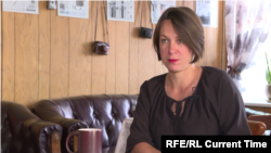 Novaya Gazeta journalist Irina Gordienko, widow of Orkhan Dzhemal