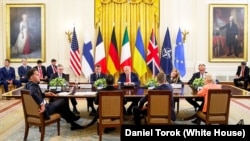 Встреча Дональда Трампа с Владимиром Зеленским и европейскими лидерами в Вашингтоне 18 августа