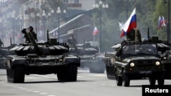 Российские военные в Южно-Сахалинске 