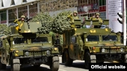 Военный парад в Таджикистане в 2021 году