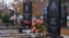 Grave of alleged Vagner fighter Andrei Elmeyev in Tolyatti, Russia
